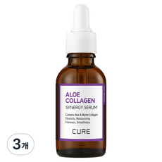 김정문알로에 큐어 알로에 콜라겐 시너지 세럼, 3개, 30g