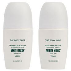 더바디샵 롤온 화이트머스크 데오드란트, 50ml, 2개