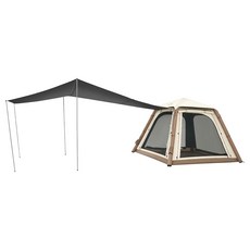 Naturehike 挪客 Ango Air Pro 充氣帳篷 天幕款, 3人, 橡木棕