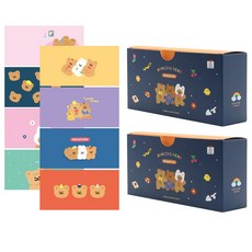 Pinkfoot Dancing Bear信封 8款 各12入, 2盒, 海軍藍(盒子)
