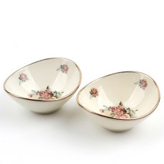 Queen Rose Viking花朵圖案碗, 混色, 1個