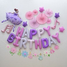 WOW PARTY KOREA 生日氣球DIY套組8件組, 混合顏色, 1套