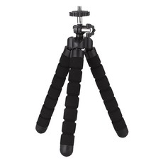 Claymore 三腳架 (小/中), 可彎曲, 戶外可用, 橡膠腳墊, 球型雲台, 黑色, 1個