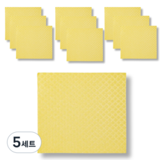 이랑이랑 셀룰로오스 스웨덴행주 옐로우, 5세트, 10개입