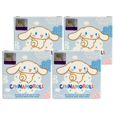 NIIMBOT 大耳狗防水貼紙/熱感應紙 適用D11S/D110/H1S 雲朵飄飄 155片, 4個