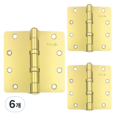 房門用 4英吋 5節 鉸鏈 金色 4040, 6個