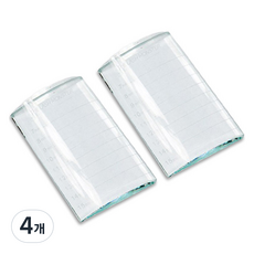 LaMon 睫毛延長用水晶圓形調色盤, 4個, 透明