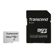 Transcend 創見 MicroSDXC C10 U1 記憶卡 300S_A, 64GB, 1個