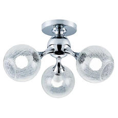 honey comb 北歐風簡約半吸頂三燈(bl51101)，玻璃燈罩，鋼材結構，節省空間設計