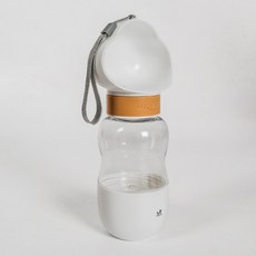 叮咚 Pet Pet 2 合 1 多雲便攜水瓶, 1個, 白色的
