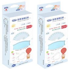 PERFECT 普惠醫工 韓版魚型4D立體兒童醫用口罩 未滅菌 KF94 18 x 7cm, 10片, 2盒, 寶寶藍