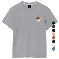 옥스타 남녀공용 시바패치 통기성 반팔티 7TS034