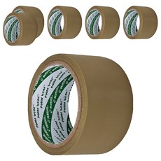 polar bear 北極熊 PVC布紋封箱膠帶 60mm 6個, 牛皮棕色, 1組