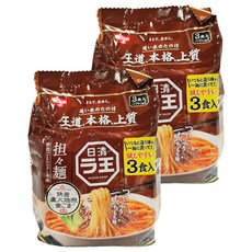 NISSIN 日清 拉王 3食包麵 擔擔麵風味 95g, 6包
