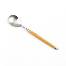 Bogen 르비앙 緞面餐具 湯匙, 1個, 單品, 芥末黃