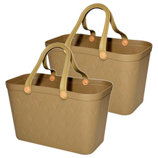 新款收納籃 GS82924, 咖啡色, 2個