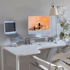 필웰 횸 컴퓨터 책상 좌측형 1800 방문설치, 화이트