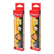 Maped 國民三角鉛筆 2B, 2盒