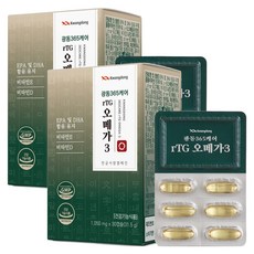 광동 365케어 rTG 오메가3, 30정, 2개