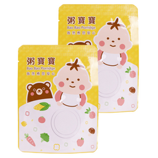 粥寶寶 無毒農 香濃蘋果薑黃雞 12個月以上, 120g, 2包