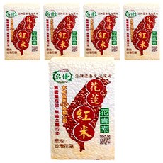 名優 花蓮紅米 600g, 5包
