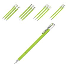 Pentel 飛龍文具 Matt Hop 中性墨水筆 1.0mm, 12個, 黃綠色