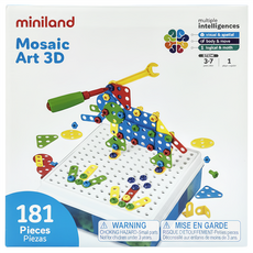 miniland 小手轉轉螺絲拼圖, 多色, 1組