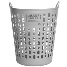Shavas Color Story 洗衣籃 45L 開放式, 灰色, 1入