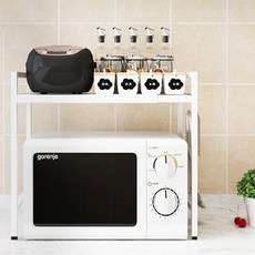 슈와츠코리아 전자레인지 선반, 화이트, 1단