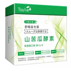 Tsuie 日濢 舒暢益生菌山苦瓜酵素 強化版, 花蓮4號山苦瓜, 酵素幫助調整體質，排便順暢，告別卡卡人生, 2.5g, 15包, 1盒