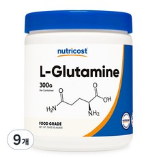 뉴트리코스트 L 글루타민, 300g, 9개