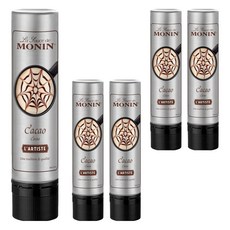 MONIN 莫寧 藝術家淋醬筆 可可風味, 150ml, 5瓶
