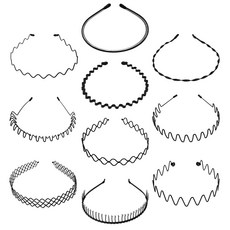 Tamsaa 男女通用髮帶10件組