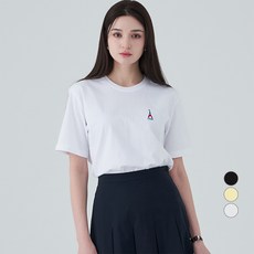 ELLE PARIS 여성용 통기성 Eiffel 반팔 티셔츠