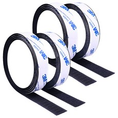 3M 魔鬼氈雙面膠 可剪裁 毛面+勾面 50cm, 2組