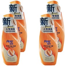 PeRT 飛柔 人參萃取修護洗髮乳, 拯救受損髮質 48小時輕鬆柔順 賦予髮絲水潤光澤, 750g, 4瓶