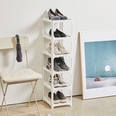 cimelax 六層收納鞋架, 白色, 1組