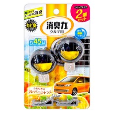 ST 雞仔牌 消臭力 車用夾式芳香劑 3.2ml 柑橘香 2個 Set, 1組