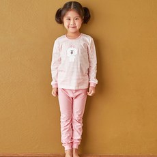 [쿠팡수입] 라인프렌즈 남아용 여아용 유아용 캐릭터 9부 실내복 내의 상하 세트