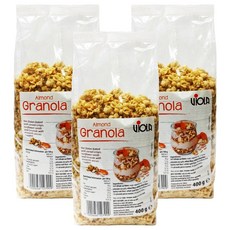VIOLA 經典杏仁脆穀片 燕麥片與烘烤杏仁, 400g, 3包