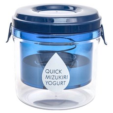 AKEBONO 曙產業 Quick快速水切優格瀝水盒 升級版, 藍色, 1個