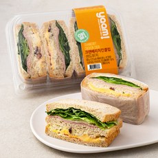 얌 크랜베리 치킨 클럽 샌드위치, 1개, 500g