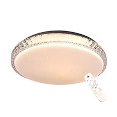 honey comb 北歐星空led54w遙控調光調色臥室吸頂燈(v3894c54), 白色