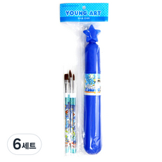 Young Art Hanah Reum 男孩刷套裝, 混色, 6組