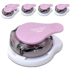 PAPER FRIEND 圓角器 HR-303, 粉色, 6個