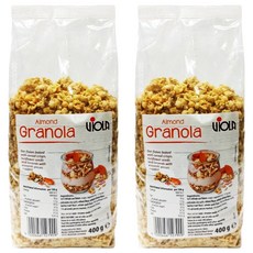 VIOLA 經典杏仁脆穀片 燕麥片與烘烤杏仁, 400g, 2包