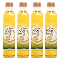 Kingriceoil 玄米油, 4個, 500ml