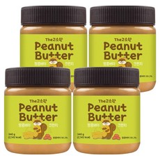 땅콩버터 크런치, 340g, 4개