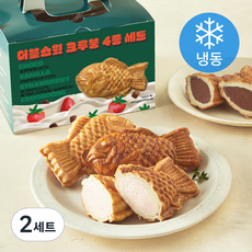 더블스윗 크루붕 플레인 + 바닐라 + 딸기 + 초코 세트 (냉동), 290g, 1개입, 2세트