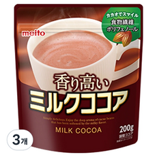 meito 名糖 牛奶可可粉, 200g, 3個, 1入